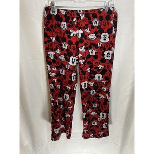 Mickey‎ Mouse Disney Pajama Pants Boys Medium Red Logo Pull On Kids